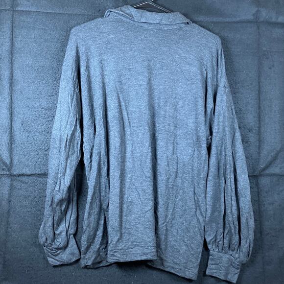 CAbi Womens Shirt Gray Collared V Neck Long Sleeve 4258 Stretch Small - Picture 10 of 12